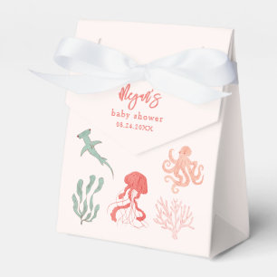 Roze Oceaan Baby shower Bedankdoosjes