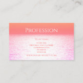  Roze Oceaan Chic  Kleuren Professioneel Visitekaartje (Achterkant)