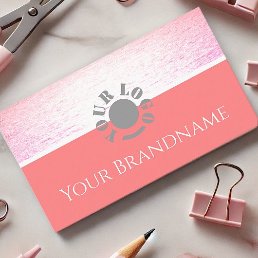  Roze Oceaan Chic  Kleuren Professioneel Visitekaartje
