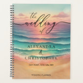 Roze Ocean Beach Schattigee Signature Zomergroene Planner (Voorkant)
