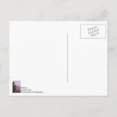 Roze ochtendgloren briefkaart (Achterkant)