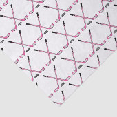 Roze ockey Sticks en Puck Baby Girl Tissuepapier (Detail)