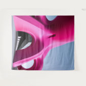 Roze Octo-architectuur tapijt Wandkleed (Voorkant (horizontaal))