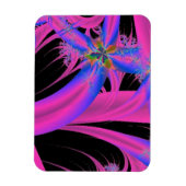 Roze octopus Abstract Magneet (Verticaal)