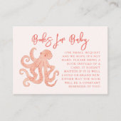 Roze Octopus Boek Aanvraag Informatiekaartje (Voorkant)