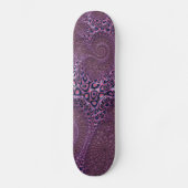 Roze octopus Fractal Abstract Persoonlijk Skateboard (Voorkant)