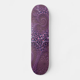 Roze octopus Fractal Abstract Persoonlijk Skateboard