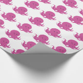 Roze octopus | Inpakpapier (Hoek)