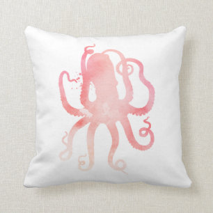 Roze octopus kussen