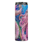 Roze octopus Tentacles Thermosbeker (Achterkant)