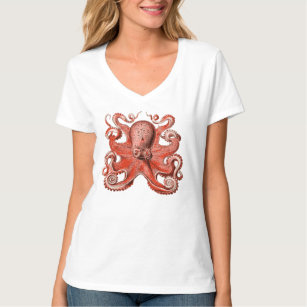 Roze  Octopus Zee creatie T-shirt