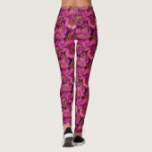 Roze Oefen Anemoon Themade Bruidsmeisje Leggings (Achterkant)
