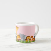 Roze Oerwoud Baby's Espresso Mok (Voorkant rechts)