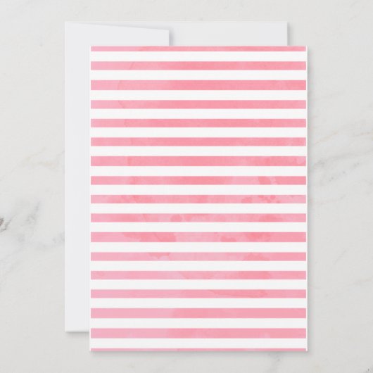 Roze Oerwoud Safari Baby shower Kaart (Achterkant)