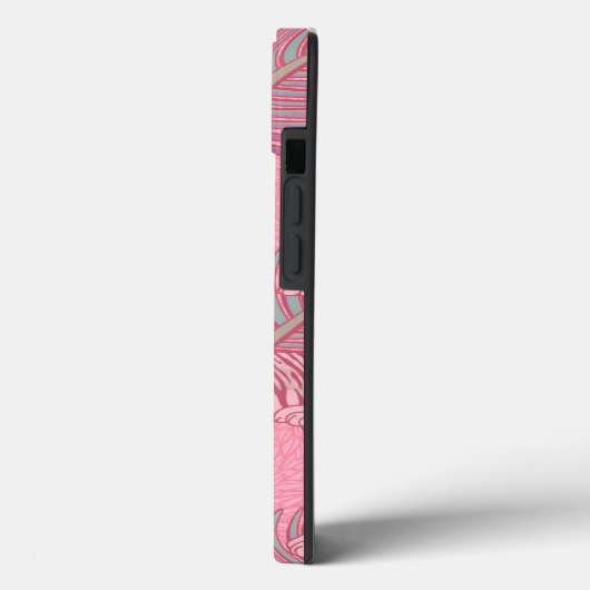 Roze Oerwoud tijgerpatroon Case-Mate iPhone Case (Achterkant / Links)