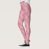 Roze Oerwoud tijgerpatroon Leggings (Links)
