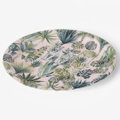 Roze Oerwoud Witte Tijgers Papieren Borden Papieren Bordje (Gekanteld)