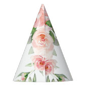 Roze Oerwouden Safari Birthday Feesthoedjes (Achterkant)