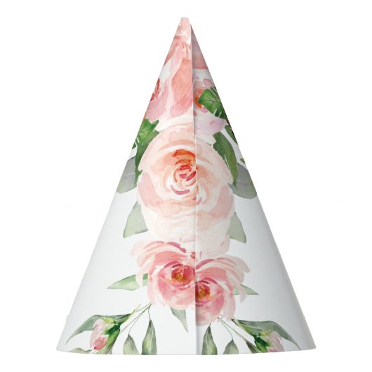 Roze Oerwouden Safari Birthday Feesthoedjes (Achterkant)