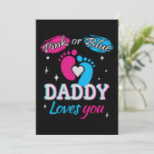 Roze of Blau, Papa houdt van Jou Kaart (Staand voorkant)