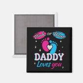 Roze of Blau, Papa houdt van Jou Magneet (Voorkant / Achterkant)