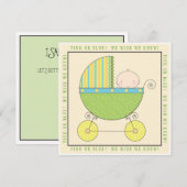 Roze of Blauw? Baby in neutraal Baby shower Kaart (Voorkant / Achterkant)