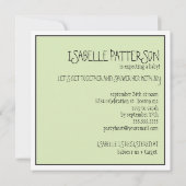 Roze of Blauw? Baby in neutraal Baby shower Kaart (Achterkant)