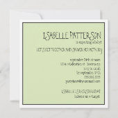 Roze of Blauw? Baby in neutraal Baby shower Kaart (Achterkant)