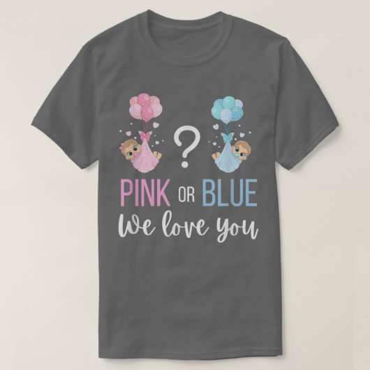 Roze of blauw Baby T-shirt (Design voorkant)