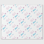 Roze of blauw cadeaupapier (Vlak)