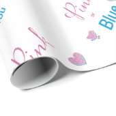 Roze of blauw cadeaupapier (Rol Hoek)