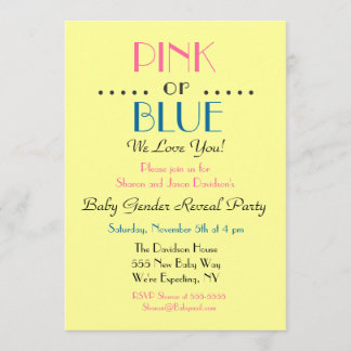 Roze of Blauw Genderonderzoek Uitnodiging
