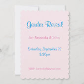 Roze of Blauw Geslacht Kaart (Achterkant)