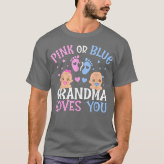 Roze of blauw geslacht onthullen oma houdt van je t-shirt