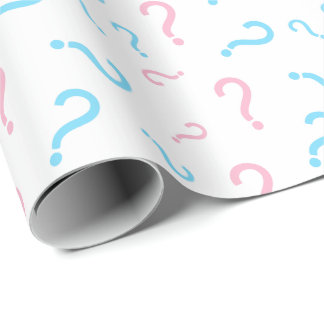 Roze of Blauw geslacht onthullen omslagpapier Cadeaupapier