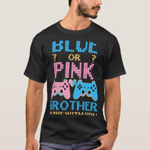 Roze of Blauw Geslacht Onthullen Video Game Gamer T-shirt