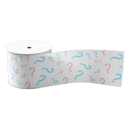 Roze of Blauw Geslacht onthullen Witte Grosgrain l Grosgrain Lint