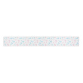 Roze of Blauw Geslacht onthullen Witte Grosgrain l Lint (Voorkant)