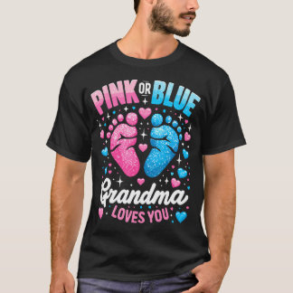 Roze of blauw geslacht onthult oma t-shirt