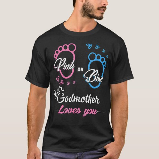 Roze of Blauw je moeder houdt van je Gender onthul T-shirt (Voorkant)