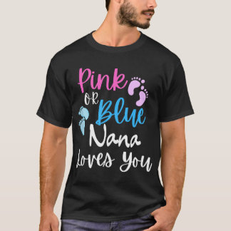 Roze of blauw, Nana houdt van je seksespecifieke u T-shirt