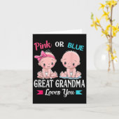 Roze Of Blauw Oma Houd Van Jou Geslacht Reveal Kaart (Gele Bloem)