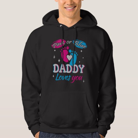Roze of blauw, papa houdt van je hoodie (Voorkant)