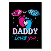 Roze of blauw, papa houdt van je kaart (Voorkant)