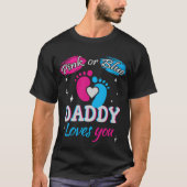 Roze of blauw, papa houdt van je t-shirt (Voorkant)