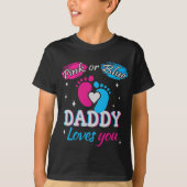 Roze of blauw, papa houdt van je t-shirt (Voorkant)