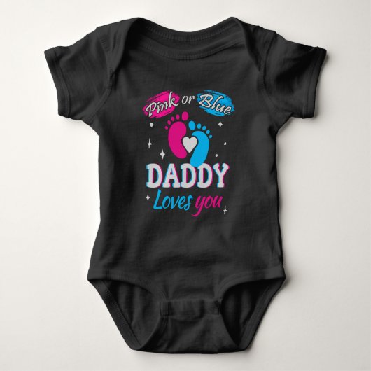Roze of Blauw, Papa Houdt van Jou Romper (Voorkant)