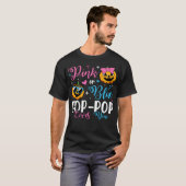 Roze of blauw Pop-Pop houdt van je pompoen Baby Ma T-shirt (Voorkant volledig)