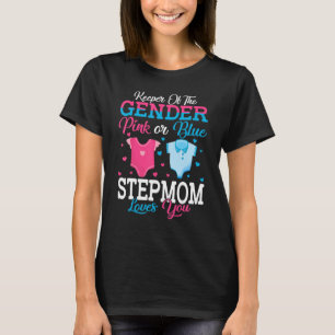 Roze of blauw stuurman, houder van de gendermoeder t-shirt