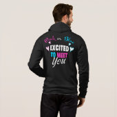 Roze of blauw Uitzonderlijk om Baby te ontmoeten o Hoodie (Achterkant volledig)
